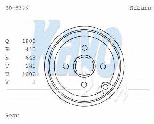 KAVO PARTS BD8353 Гальмівний барабан