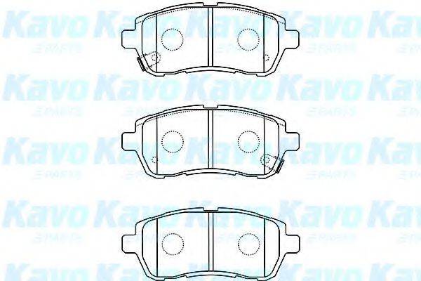 KAVO PARTS BP1519 Комплект гальмівних колодок, дискове гальмо