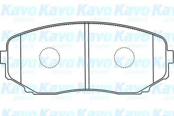 KAVO PARTS BP4573 Комплект гальмівних колодок, дискове гальмо