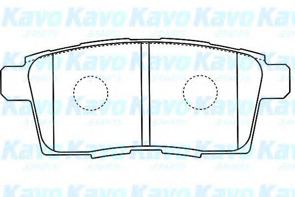 KAVO PARTS BP4574 Комплект гальмівних колодок, дискове гальмо