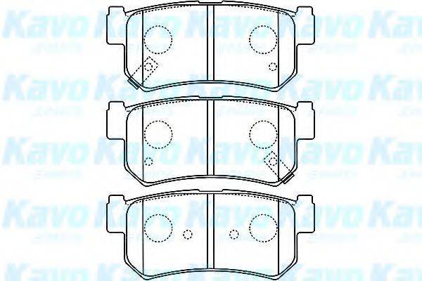 KAVO PARTS BP7503 Комплект гальмівних колодок, дискове гальмо