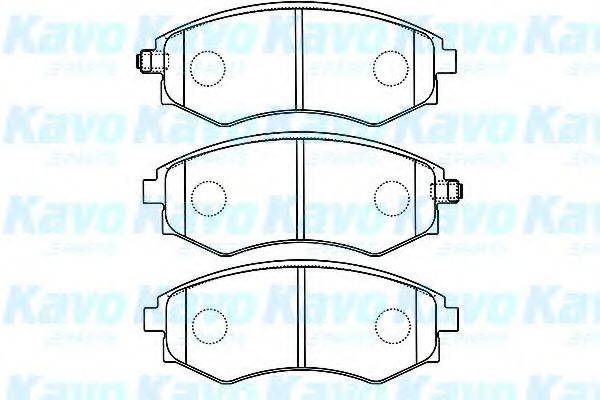 KAVO PARTS BP7504 Комплект гальмівних колодок, дискове гальмо