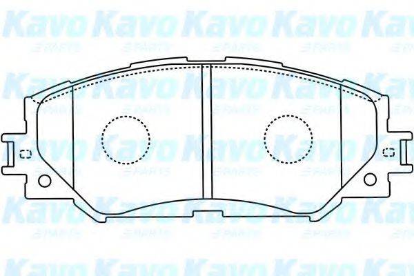 KAVO PARTS BP9116 Комплект гальмівних колодок, дискове гальмо