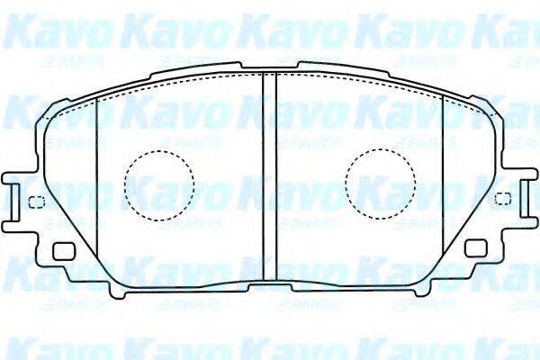 KAVO PARTS BP9118 Комплект гальмівних колодок, дискове гальмо