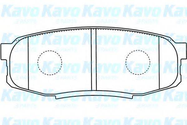 KAVO PARTS BP9122 Комплект гальмівних колодок, дискове гальмо