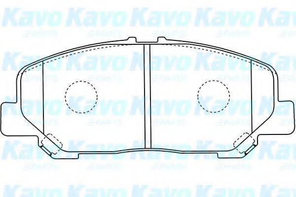 KAVO PARTS BP9125 Комплект гальмівних колодок, дискове гальмо