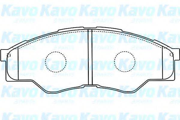 KAVO PARTS BP9126 Комплект гальмівних колодок, дискове гальмо