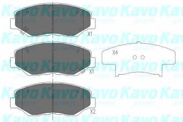 KAVO PARTS KBP2034 Комплект гальмівних колодок, дискове гальмо