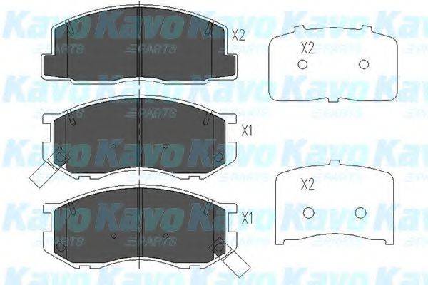 KAVO PARTS KBP9033 Комплект гальмівних колодок, дискове гальмо