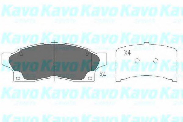 KAVO PARTS KBP9038 Комплект гальмівних колодок, дискове гальмо