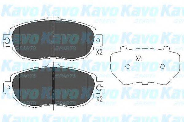 KAVO PARTS KBP9046 Комплект гальмівних колодок, дискове гальмо