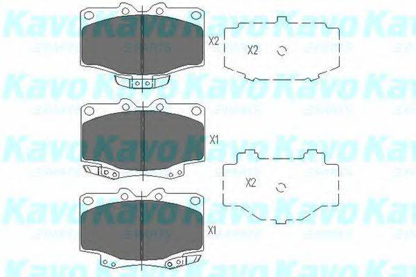 KAVO PARTS KBP9048 Комплект гальмівних колодок, дискове гальмо