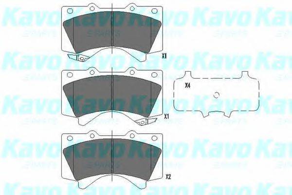 KAVO PARTS KBP9098 Комплект гальмівних колодок, дискове гальмо