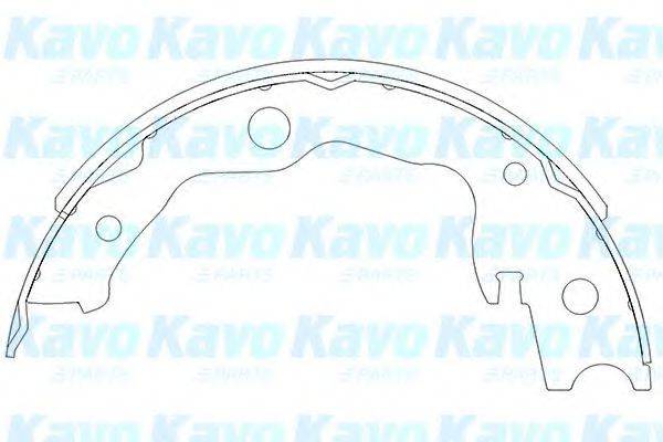 KAVO PARTS KBS7403 Комплект гальмівних колодок