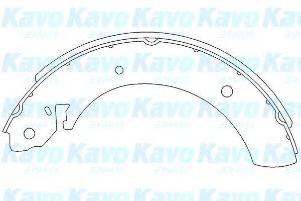 KAVO PARTS KBS7405 Комплект гальмівних колодок