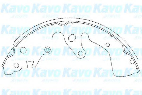 KAVO PARTS KBS8901 Комплект гальмівних колодок