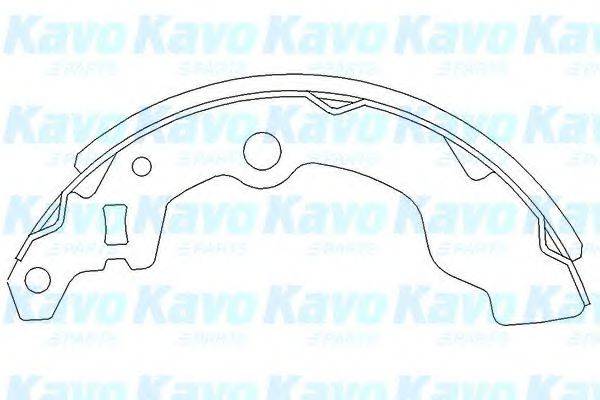 KAVO PARTS KBS8902 Комплект гальмівних колодок