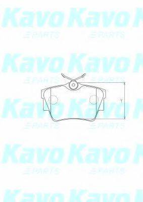 KAVO PARTS BP6608 Комплект гальмівних колодок, дискове гальмо