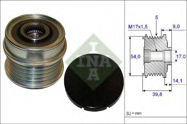 INA 535017110 Механізм вільного ходу генератора