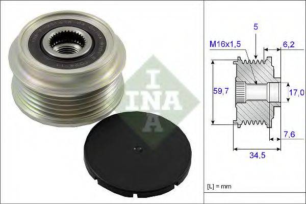 INA 535003410 Механізм вільного ходу генератора