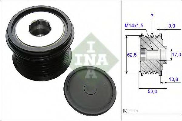 INA 535020910 Механізм вільного ходу генератора