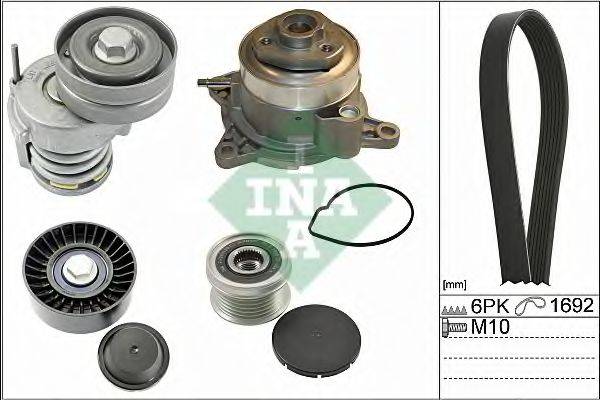 INA 529003930 Водяний насос + комплект потічкових ременів