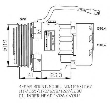 NRF 32040G Компресор, кондиціонер