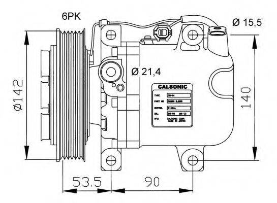 NRF 32044G Компресор, кондиціонер