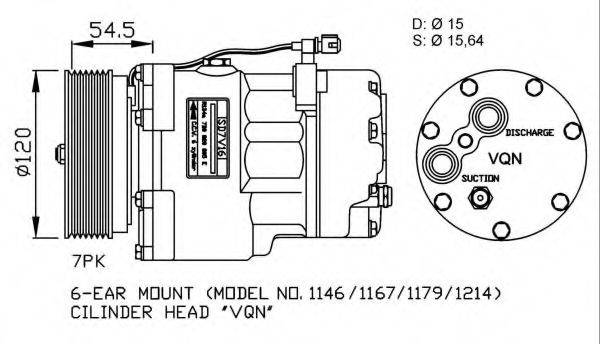 NRF 32056G Компресор, кондиціонер