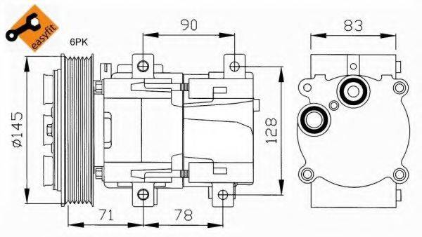 NRF 32076G Компресор, кондиціонер