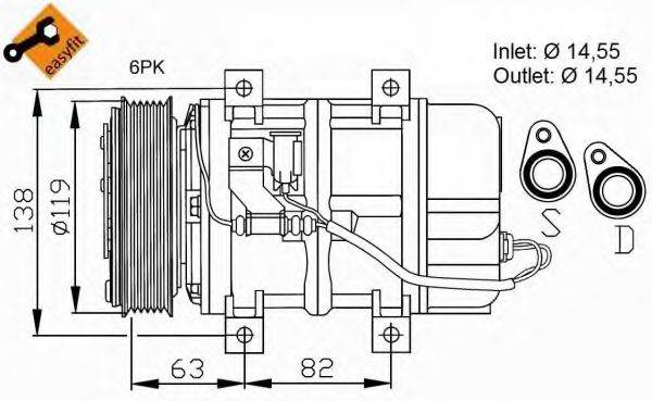 NRF 32109G Компресор, кондиціонер