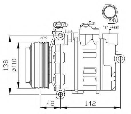 NRF 32116G Компресор, кондиціонер