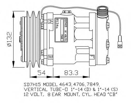 NRF 32130G Компресор, кондиціонер