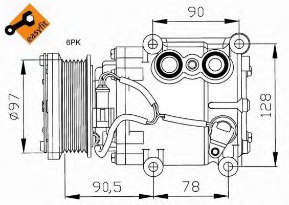 NRF 32199G Компресор, кондиціонер