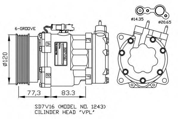 NRF 32266G Компресор, кондиціонер