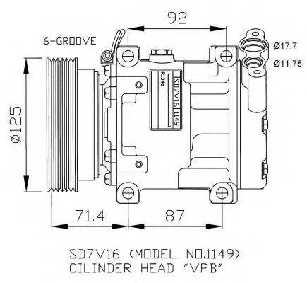 NRF 32267G Компресор, кондиціонер