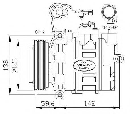 NRF 32377 Компресор, кондиціонер