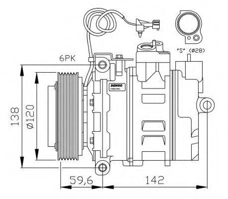 NRF 32377G Компресор, кондиціонер