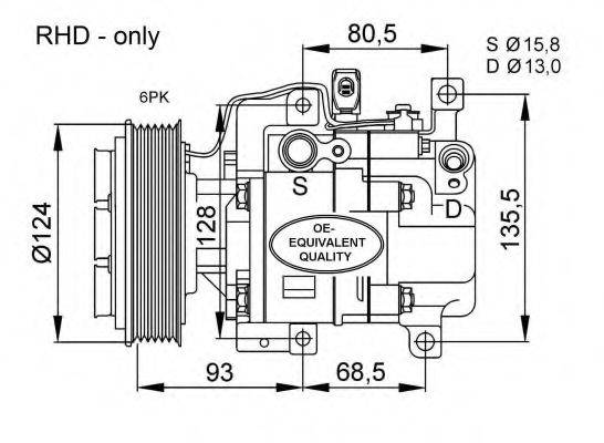 NRF 32408 Компресор, кондиціонер