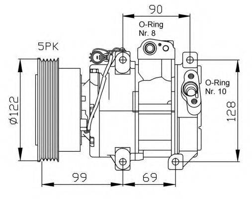 NRF 32442G Компресор, кондиціонер