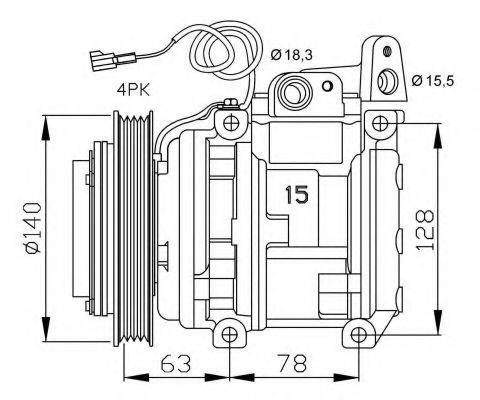 NRF 32450G Компресор, кондиціонер