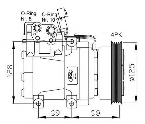 NRF 32471G Компресор, кондиціонер