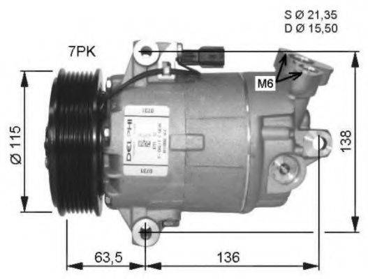 NRF 32488G Компресор, кондиціонер