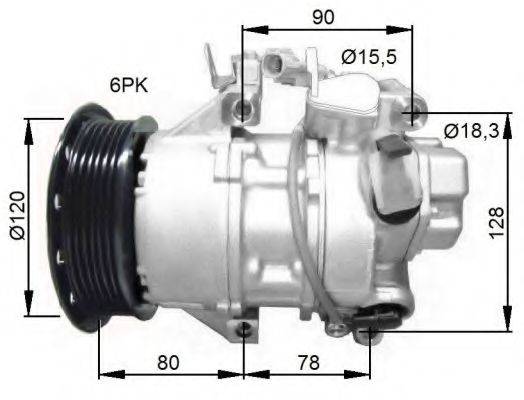 NRF 32740G Компресор, кондиціонер