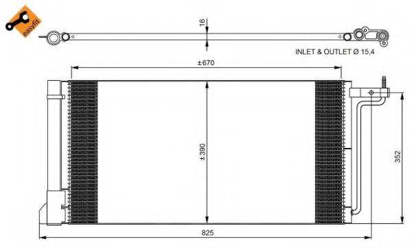 NRF 350051 Конденсатор, кондиціонер