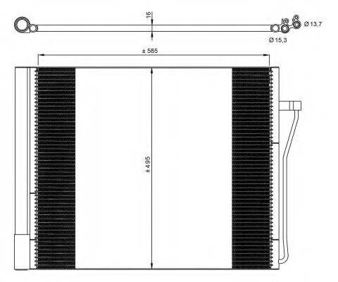 NRF 350077 Конденсатор, кондиціонер