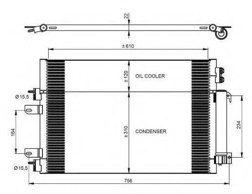 NRF 350086 Конденсатор, кондиціонер