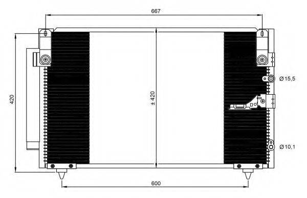 NRF 350093 Конденсатор, кондиціонер