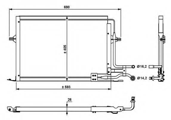 NRF 35139 Конденсатор, кондиціонер