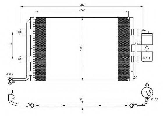 NRF 35227 Конденсатор, кондиціонер